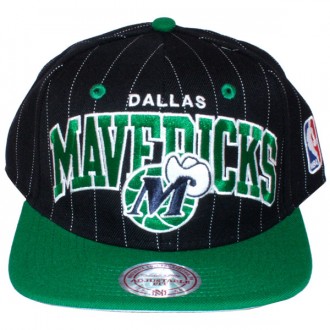 Casquette Snapback Mitchell & Ness - NBA Pinstripe - Dallas Mavericks