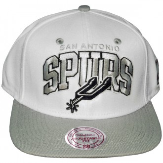 Casquette Snapback Mitchell & Ness - NBA White - San Antonio Spurs