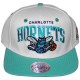 Casquette Snapback Mitchell & Ness - NBA White - Charlotte Hornets