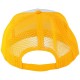 Casquette Filet Yupoong - Jaune / Front blanc