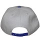 Casquette Snapback Masterdis - Light Grey / Royal Blue Original Retro Blank Cap