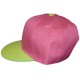 Casquette Snapback Masterdis - Magenta / Lime Original Retro Blank Cap