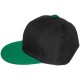 Casquette Snapback Masterdis - Black / Kelly Green Original Retro Blank Cap