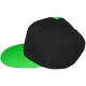 Casquette Snapback Masterdis - Black / Neongreen Original Retro Blank Cap