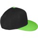 Casquette Snapback Masterdis - Black / Neongreen Original Retro Blank Cap