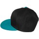 Casquette Snapback Masterdis - Black / Turquoise Original Retro Blank Cap