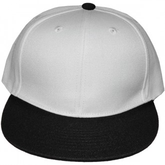 Casquette Snapback Masterdis - White / Black Original Retro Blank Cap