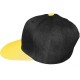 Casquette Snapback Masterdis - Black / Neonyellow Original Retro Blank Cap