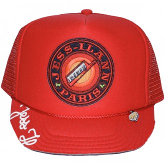 Casquette Trucker Jessilann - Paris Piano - Red