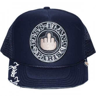 Casquette Trucker Jessilann - Black Fuck - Navy Blue