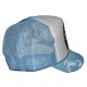 Casquette Trucker Jessilann - Black Fuck - White / Light Blue