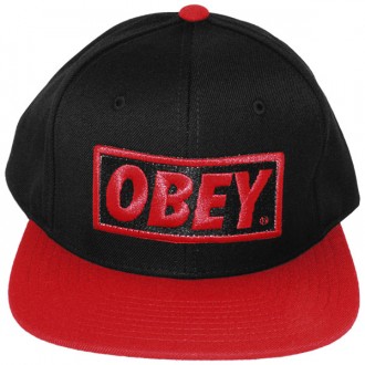 Casquette Snapback Obey - Original - Black-Red