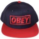 Casquette Snapback Obey - Original - Navy-Red