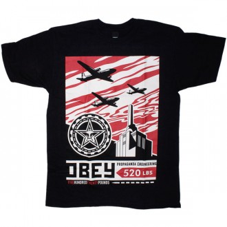 T-shirt Obey - Basic Tee - Airplane Factory - Black