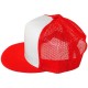 Casquette Filet Yupoong - Rouge / Front blanc