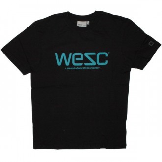 WESC T-shirt - Wesc - Blue on Black