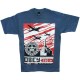 T-shirt Obey - Basic Tee - Airplane Factory - Patrol Blue