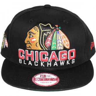 Casquette Snapback New Era - 9Fifty NFL Retro Chop - Chicago Blackhawks