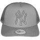 Casquette Trucker New Era - Adjustable MLB Tonal Clean Trucker - New York Yankees - Grey