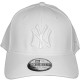 Casquette Trucker New Era - 39Thirty Stretch Fit MLB League Basic - New York Yankees - White