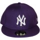 Casquette Fitted New Era - 59Fifty MLB Basic - New York Yankees - Purple/White