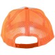 Casquette Filet Yupoong - Orange / Front blanc