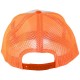 Casquette Filet Yupoong - Orange / Front blanc