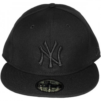 Casquette Fitted New Era - 59Fifty MLB Basic - New York Yankees - Black On Black