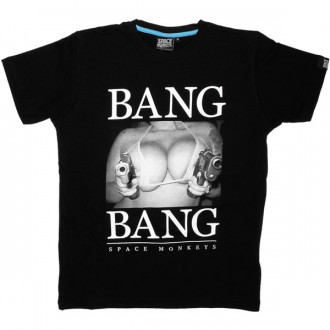 T-shirt Space Monkeys - Bang Bang Tee - Black