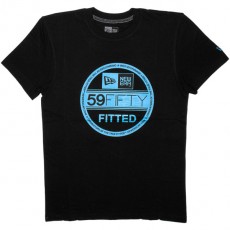 T-shirt New Era - Basic Visor Tee - Black/Vice Blue