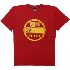 T-shirt New Era - Basic Visor Tee - Red/Yellow