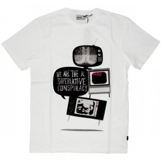 WESC T-shirt - TV Noice - White