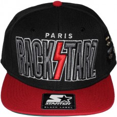 Casquette Snapback Jessilann x Starter - Rackstarz - Black/Red