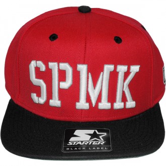 Casquette Snapback Space Monkeys x Starter - SPMK - Red/Black