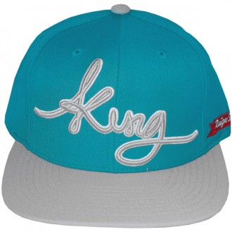 Casquette Snapback King Apparel x Starter - Signature Cap - Turquoise/Grey