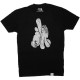 T-shirt Dissizit! - Crusty LA Hands Soft Tee - Black