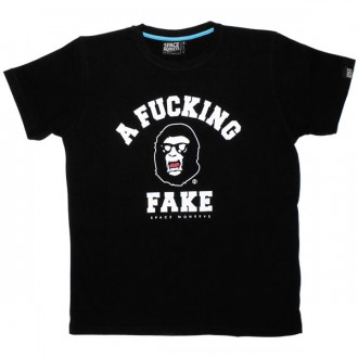 T-shirt Space Monkeys - Fake Tee - Black
