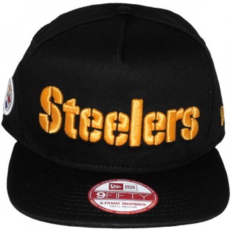 Casquette Snapback New Era - 9Fifty NFL Wordmark Team Flip - Pittsburgh Steelers