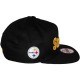 Casquette Snapback New Era - 9Fifty NFL Wordmark Team Flip - Pittsburgh Steelers