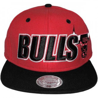 Casquette Snapback Mitchell & Ness - NBA Logo & Wordmark - Chicago Bulls