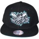 Casquette Snapback Mitchell & Ness - NBA Vintage Black & White Logo - Charlotte Hornets