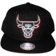 Casquette Snapback Mitchell & Ness - NBA Vintage Black & White Logo - Chicago Bulls