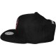 Casquette Snapback Mitchell & Ness - NBA Vintage Black & White Logo - Chicago Bulls