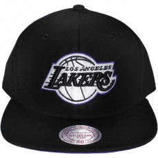 Casquette Snapback Mitchell & Ness - NBA Vintage Black & White Logo - Los Angeles Lakers