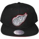 Casquette Snapback Mitchell & Ness - NHL Vintage Black & White Logo - Detroit Red Wings