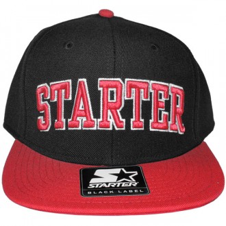 Casquette Snapback Starter - 2 College Arch - Black/Red