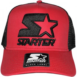 Casquette Trucker Starter - Basic Logo Trucker - Red/Black