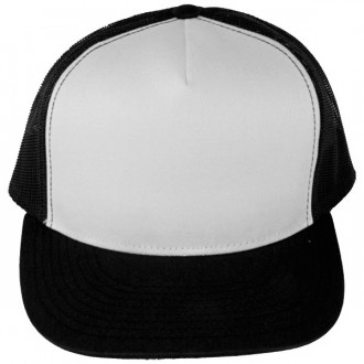 Casquette Filet Yupoong - Noire / Front blanc