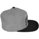 Casquette Snapback Obey - Throwback - Heather Grey-Black