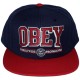 Casquette Snapback Obey - Obey Athletics - Navy-Red